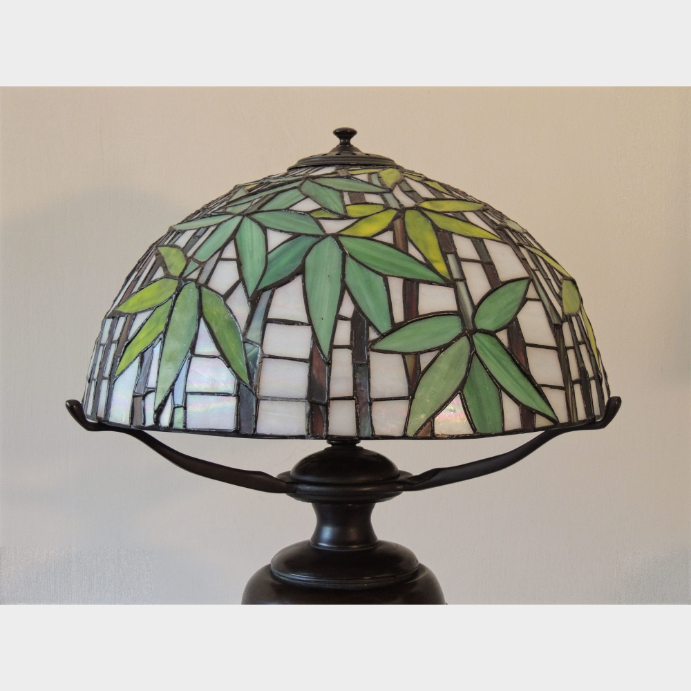 Tiffany_Lamp_Bamboo_Cap Lampada da Tavolo stile Tiffany