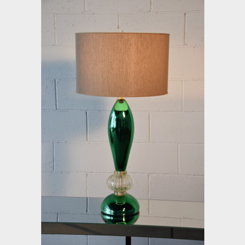Lampada da tavolo in vetro di Murano
