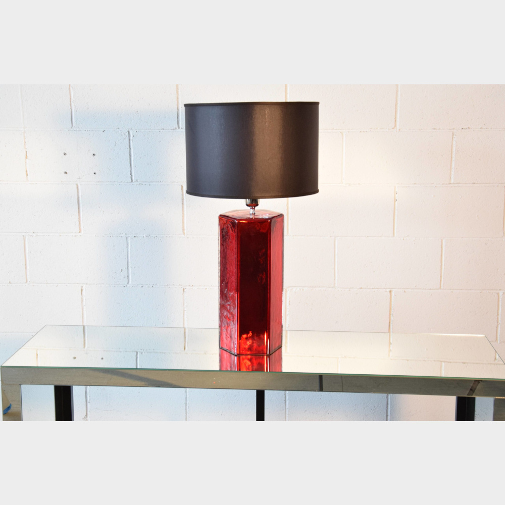 Lampada da tavolo in vetro di Murano