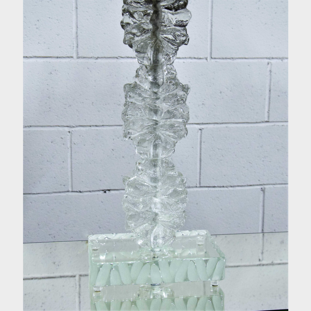 Lampada da tavolo base di ghiaccio