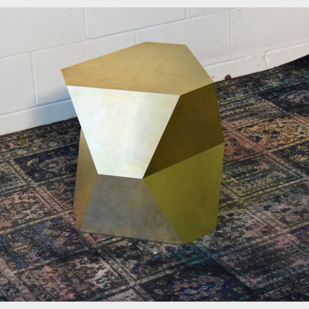 Brass pouf