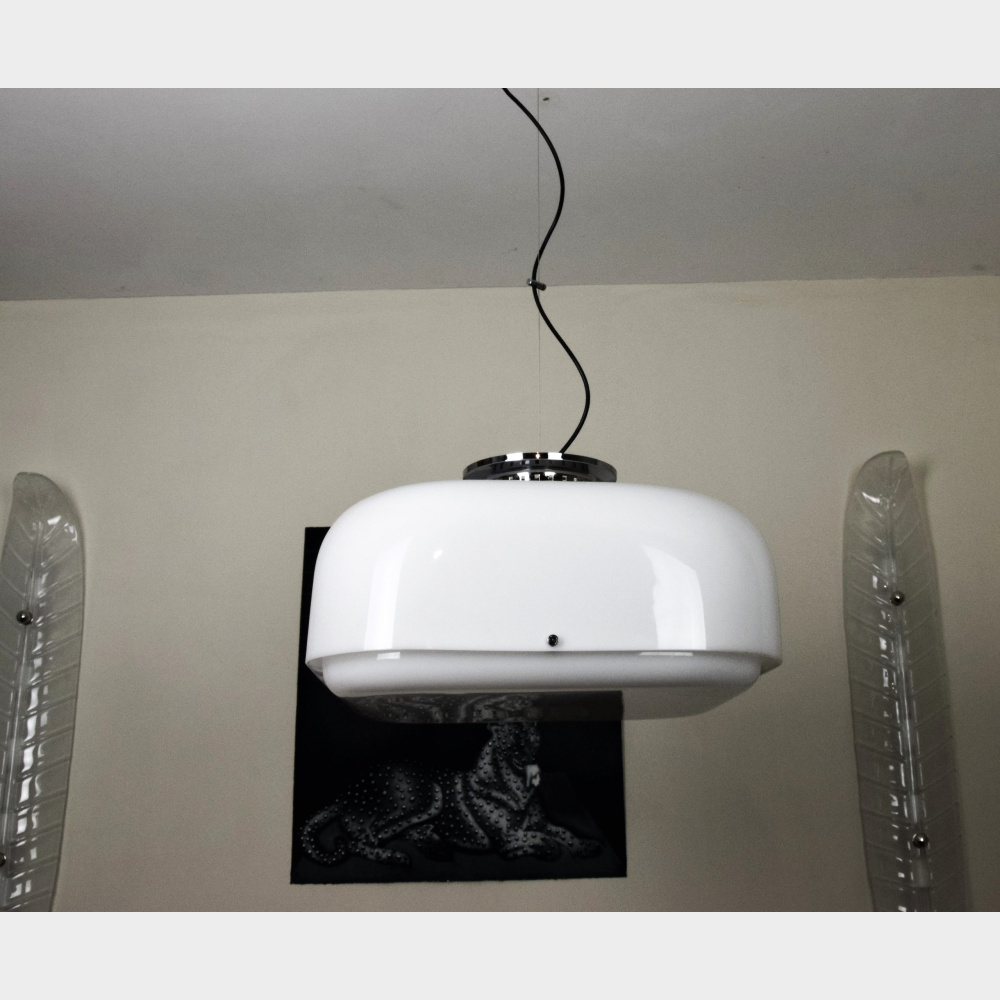 Harvey Guzzini lampada a soffitto vintage disegno Luigi Massoni