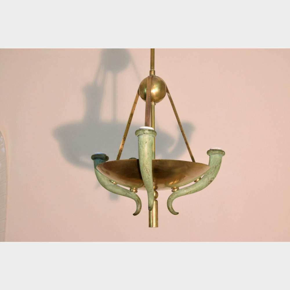 Lampadario d_epoca stile Giò Ponti