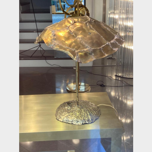 Lampada da Tavolo tartaruga in bronzo