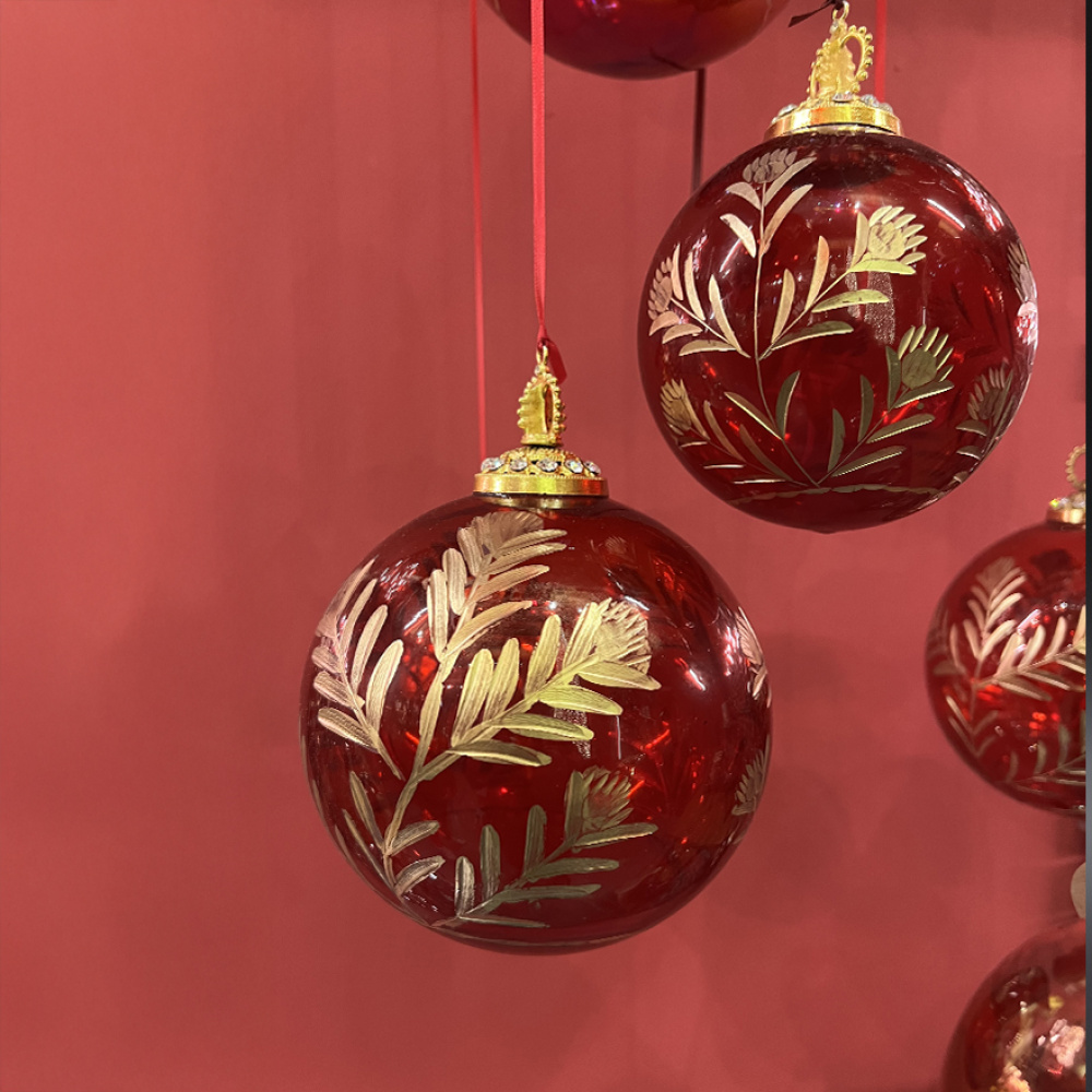 Christmas-tree-decoration-blown-glass-wreath-on-velvet-cushion-with-rhinestones-art.-N-005 copia